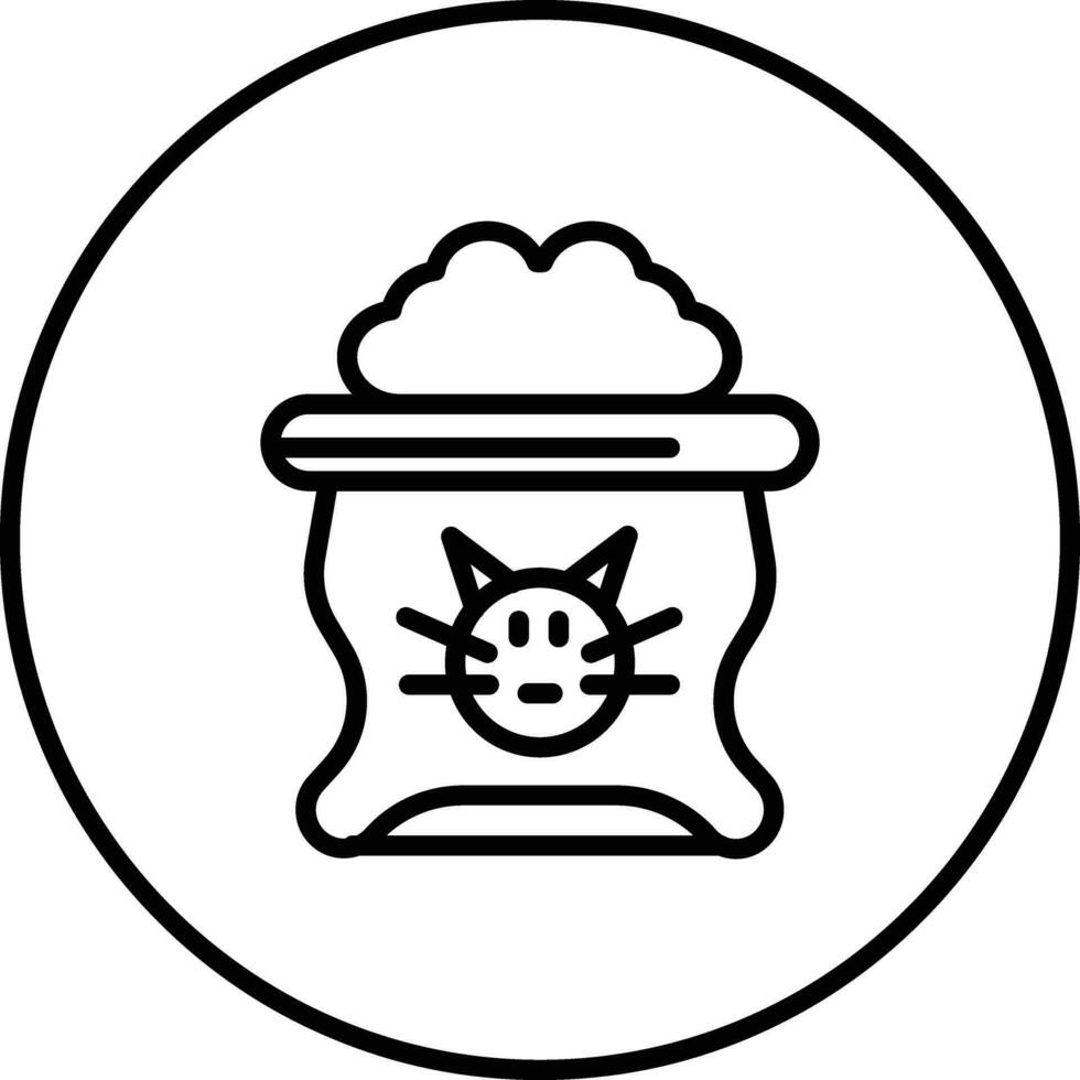 Katze Essen Vektor Symbol