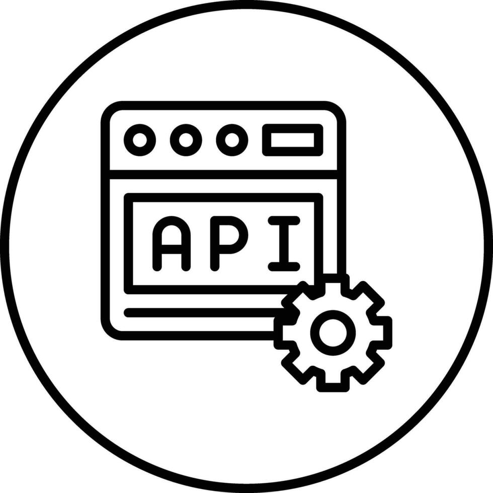 Netz api Vektor Symbol