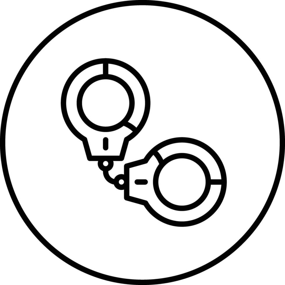 Handschellen-Vektor-Symbol vektor