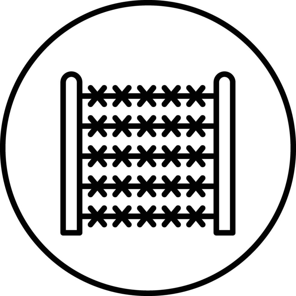 Zaun Draht Vektor Symbol