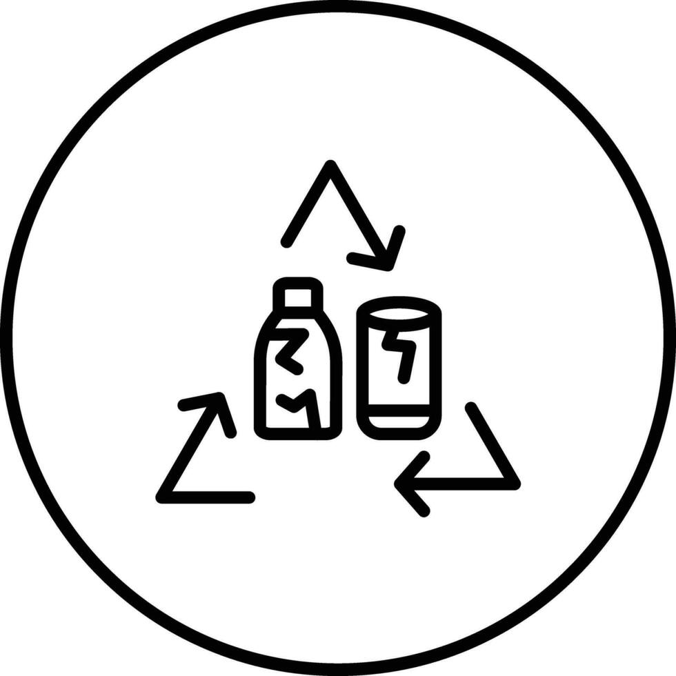 Glas recyceln Vektor Symbol