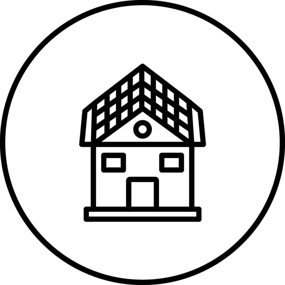 Solar- Haus Vektor Symbol