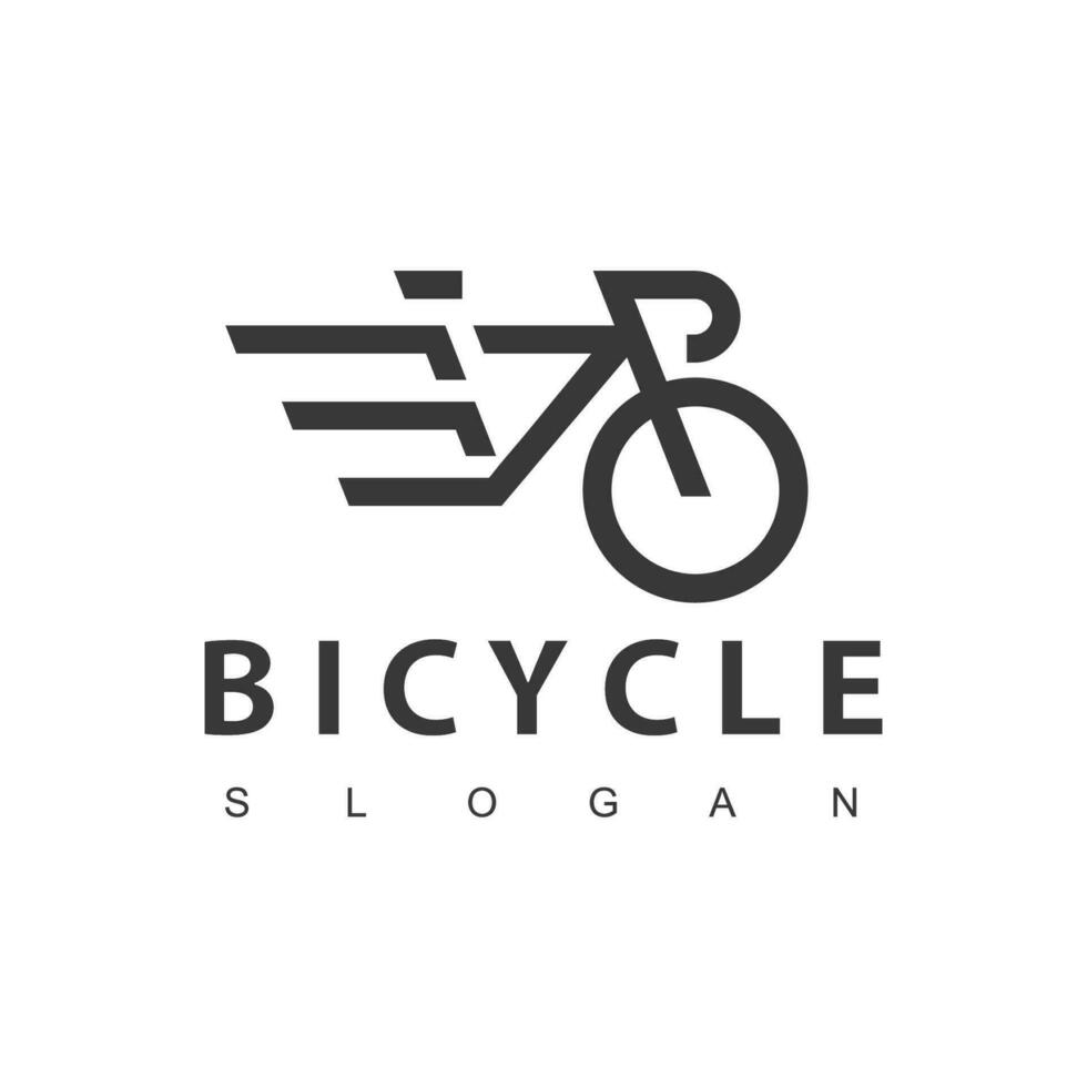cykel logotyp begrepp ikon vektor, snabb cykel logotyp vektor