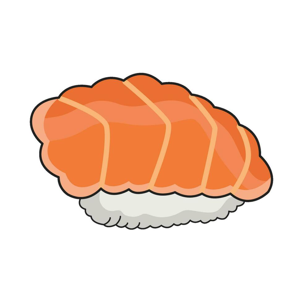 illustration av nigiri sushi vektor