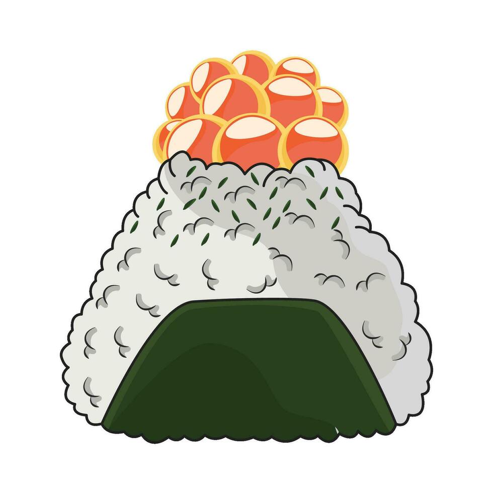 illustration av onigiri vektor