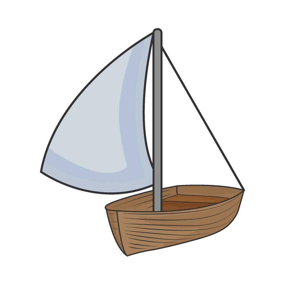 Illustration von Segelboot vektor