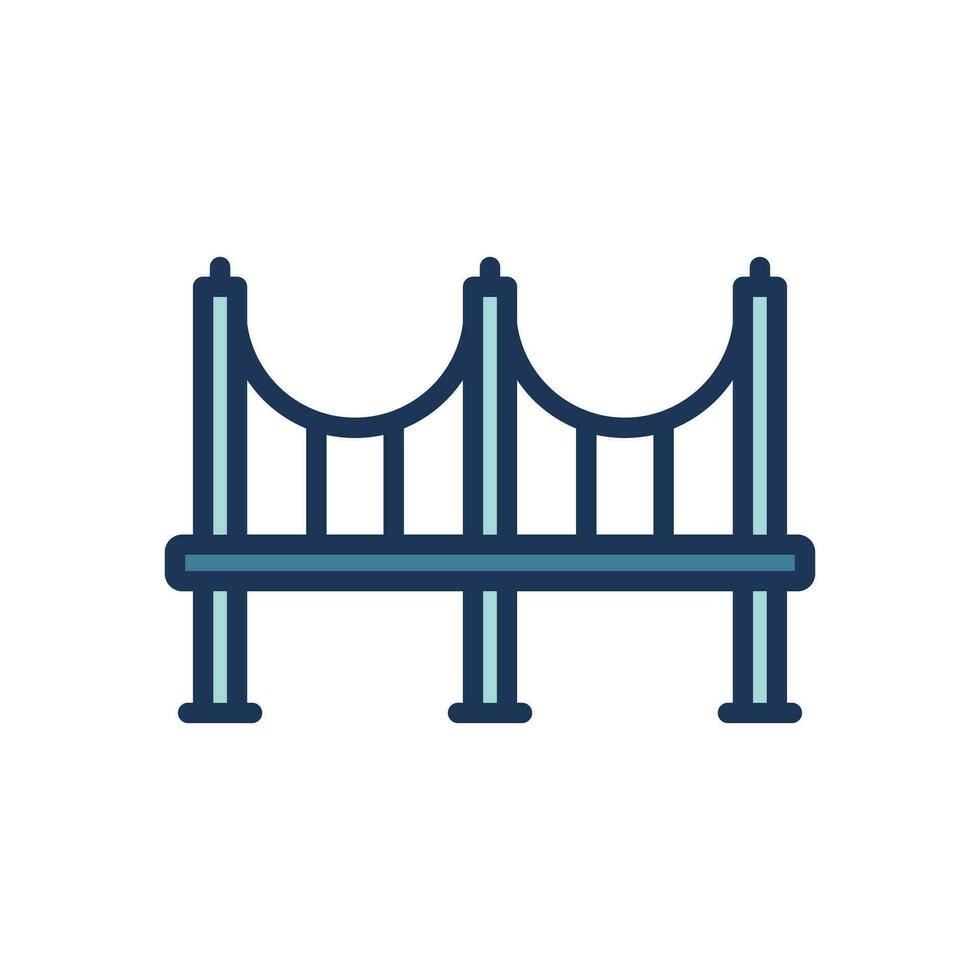 Brücke Symbol Symbol Vektor Vorlage