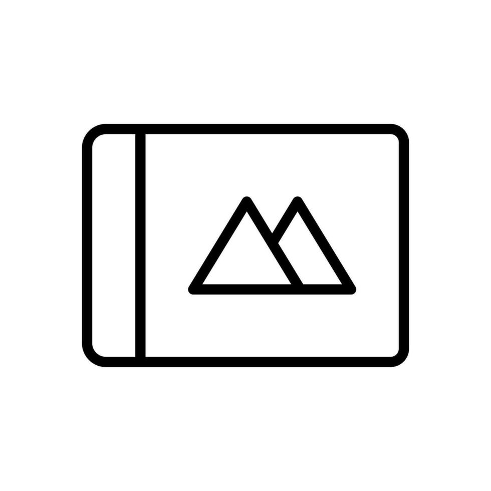 skissbok ikon symbol vektor mall