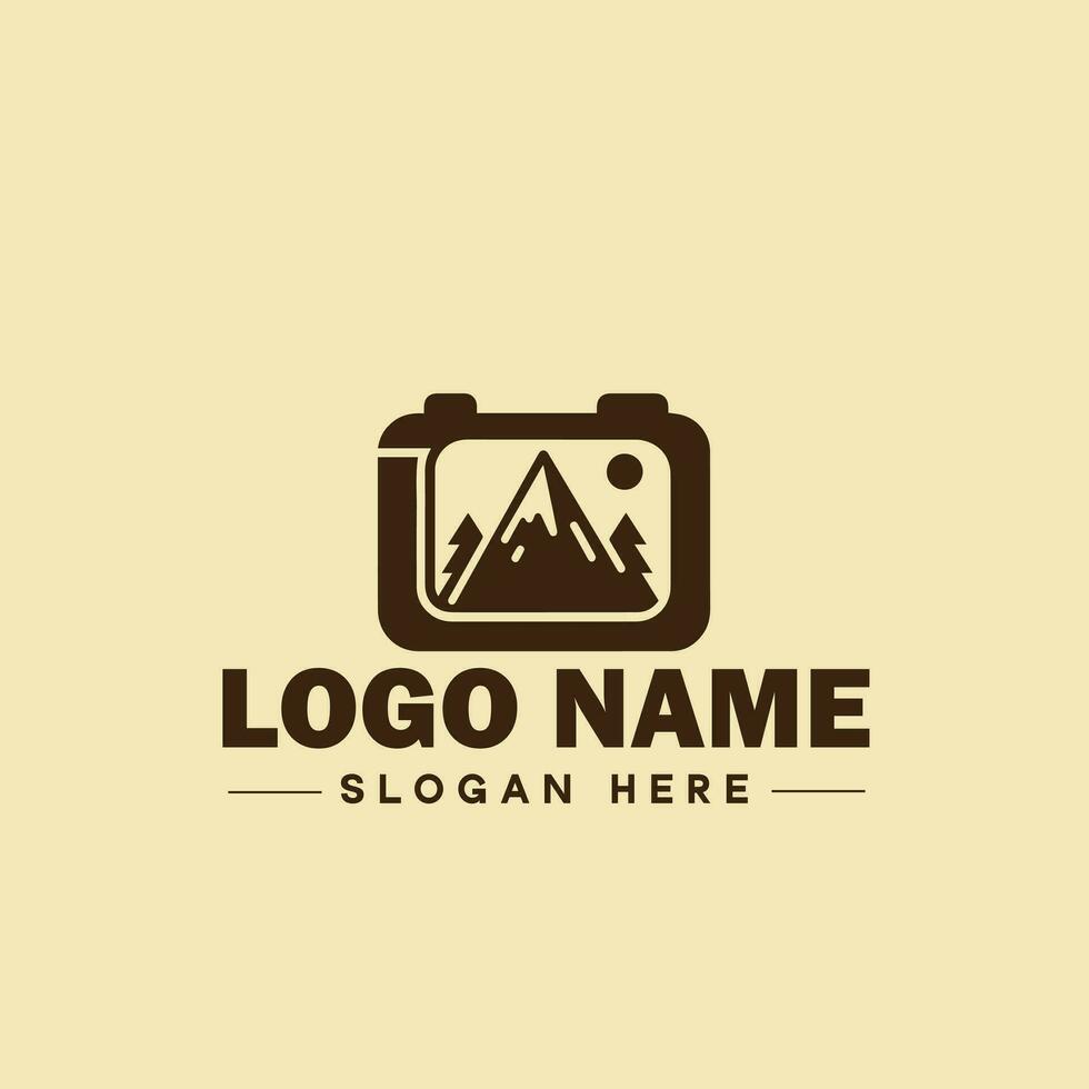 fotografi logotyp ikon studio fotograf Foto företag varumärke logotyp modern logotyp mall redigerbar vektor