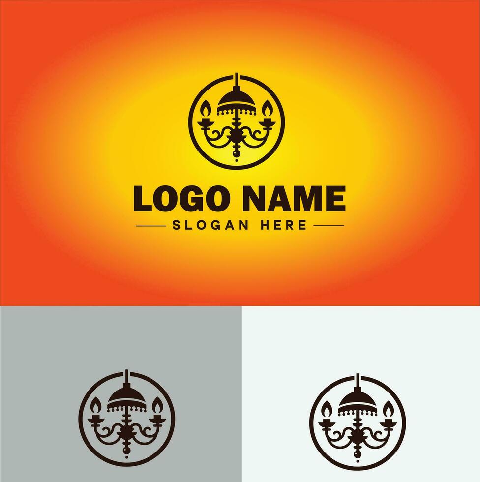 Lampe Logo Birne Licht Symbol Unternehmen Marke Geschäft Logo Vorlage editierbar Vektor