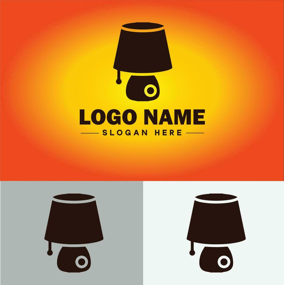 lampa logotyp Glödlampa ljus ikon företag varumärke företag logotyp mall redigerbar vektor