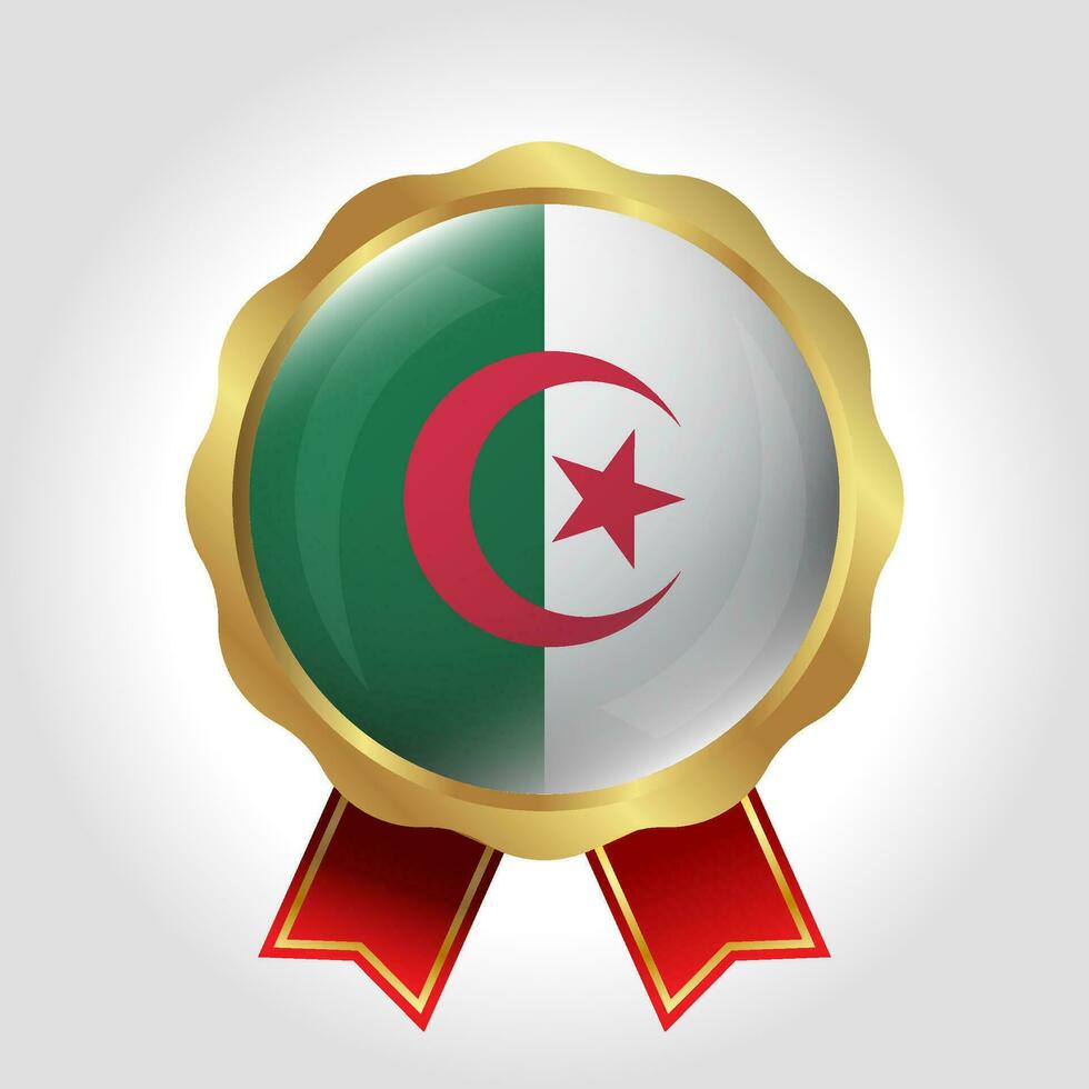 kreativ Algerien Flagge Etikette Vektor Design