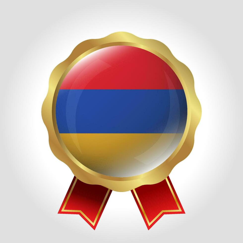 kreativ armenia flagga märka vektor design