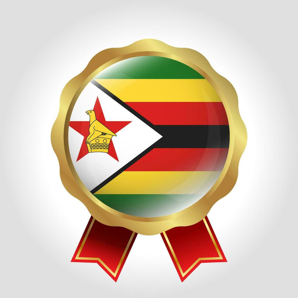 kreativ zimbabwe flagga märka vektor design