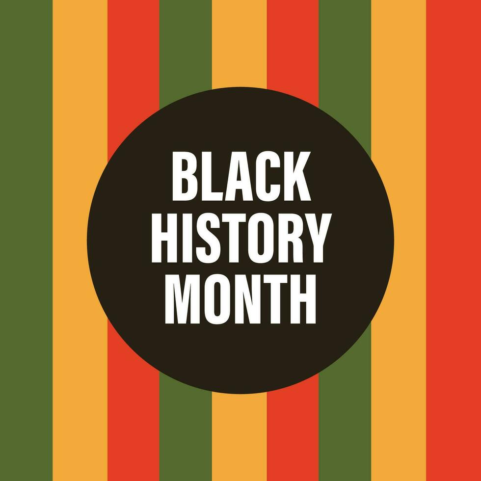 svart historia månad design afrikansk amerikan mall vektor