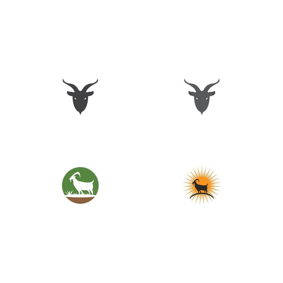 Ziege Logo Vorlage Vektor Icon