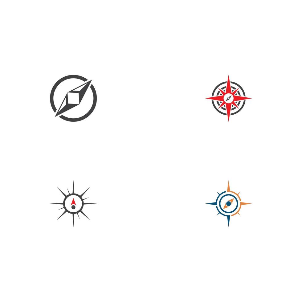kompass ikon vektor illustration mall