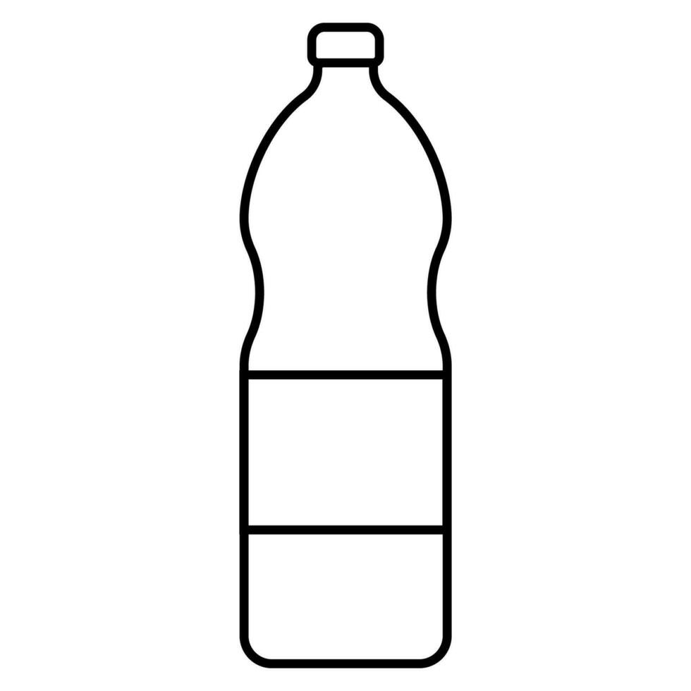 Plastik trinken Wasser Flasche, Plastik Haustier Flasche mit Kohlensäure Mineral Wasser vektor