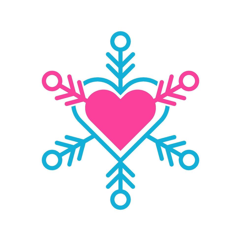 Schneeflocke Logo Symbol vektor