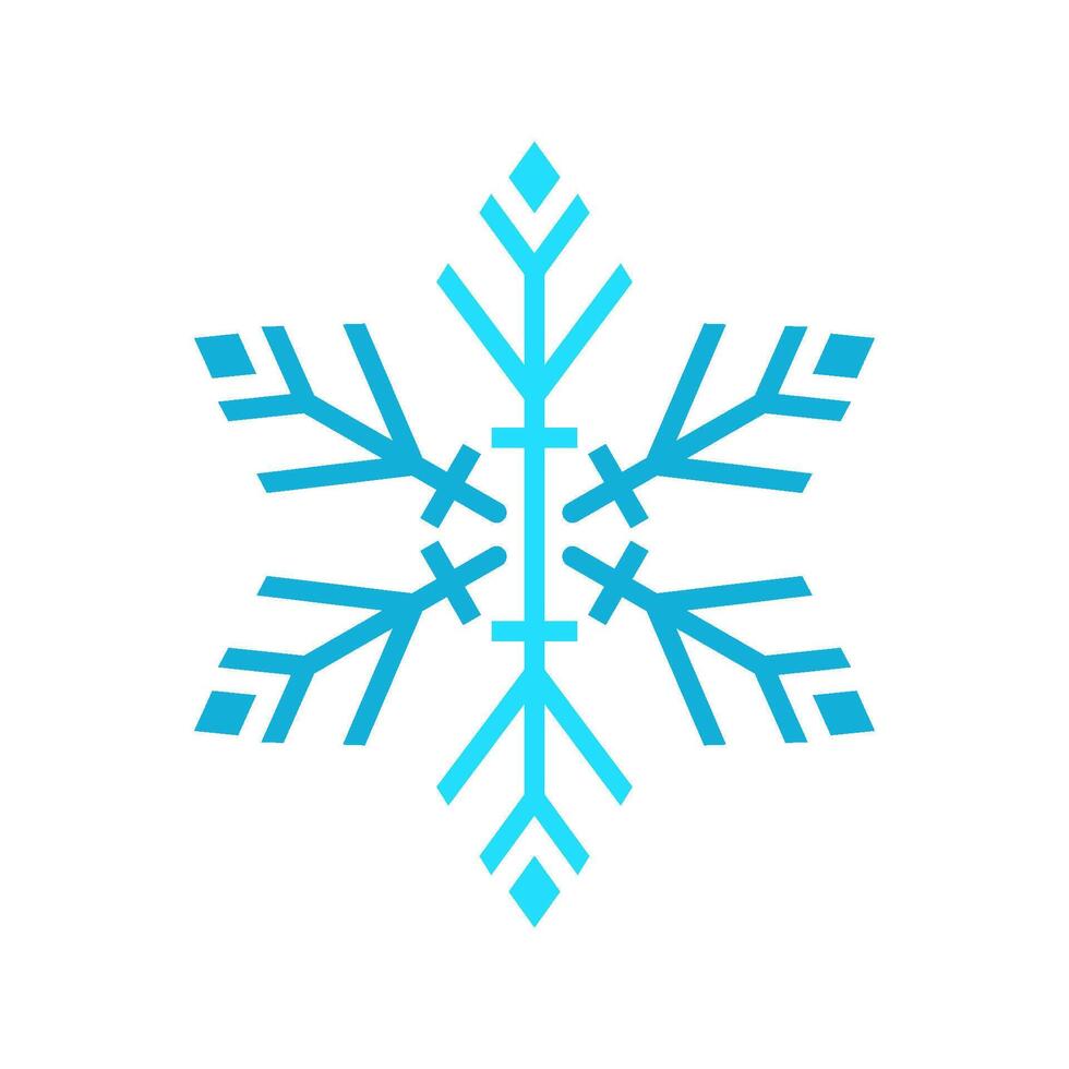 Schneeflocke Logo Symbol vektor