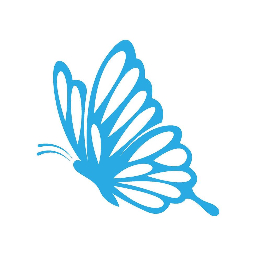 Schmetterling Symbol Logo Design vektor