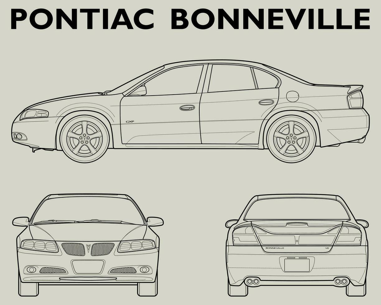 2005 Pontiac bonneville Auto Entwurf vektor