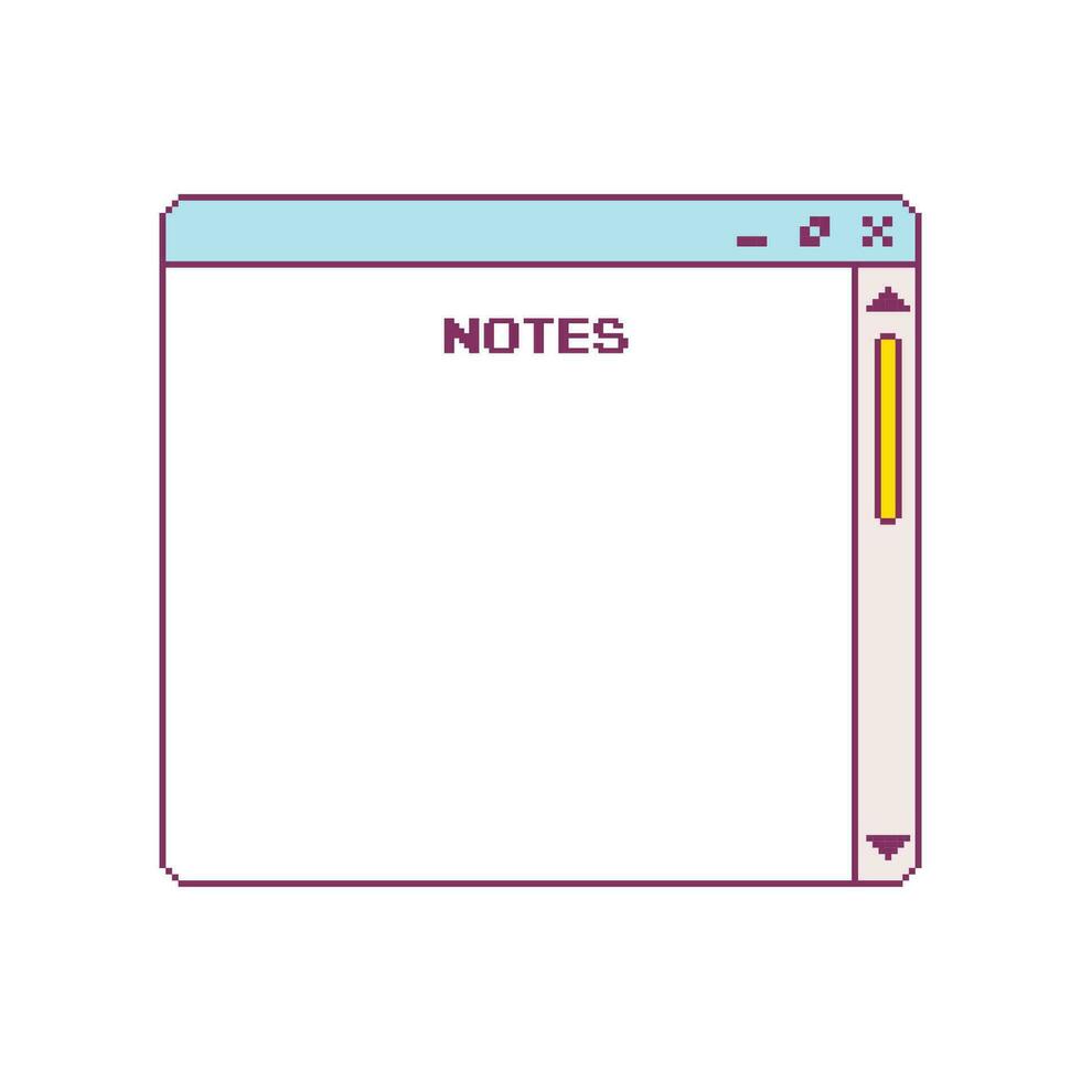 fönster y2k gränssnitt retro browser dator pastell skrivbordet med meddelande låda och dyka upp användare gränssnitt element ux ui vektor