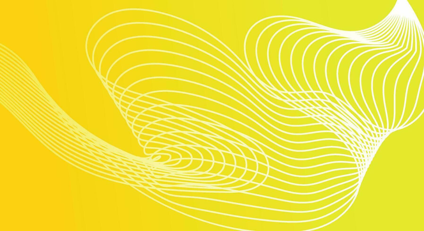 abstrakt bakgrund linje vågig med gul Färg vektor