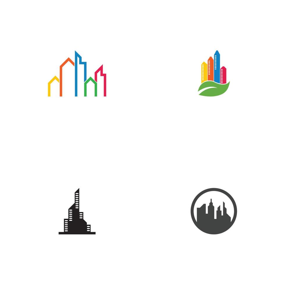 City Skyline Logo Vektor Illustration Vorlage