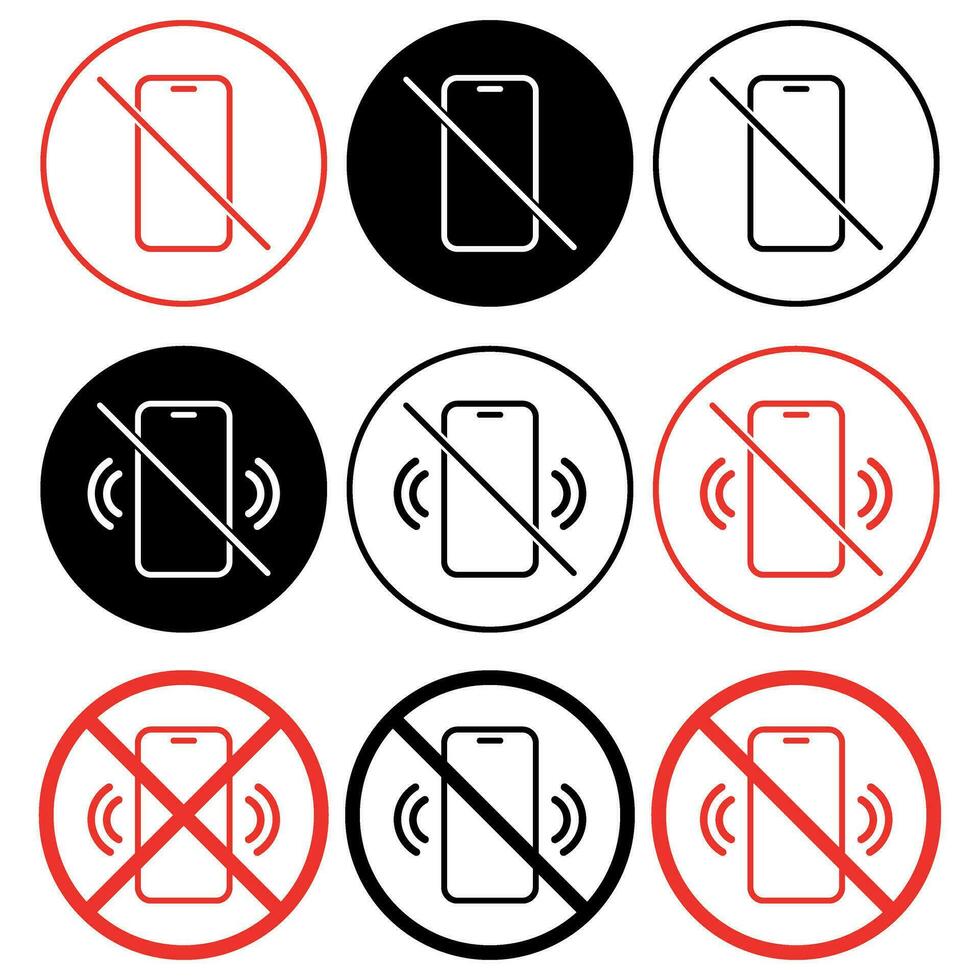 Nein Smartphone, Smartphone Wende aus Zeichen Symbol vektor