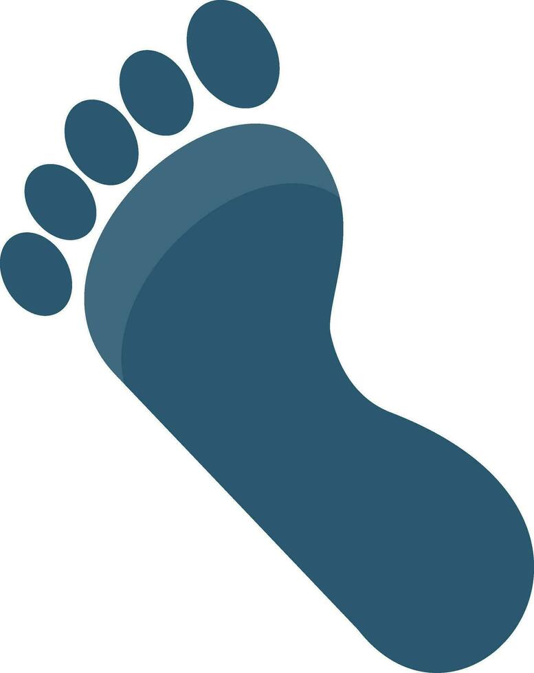 Fußabdruck flaches Symbol vektor