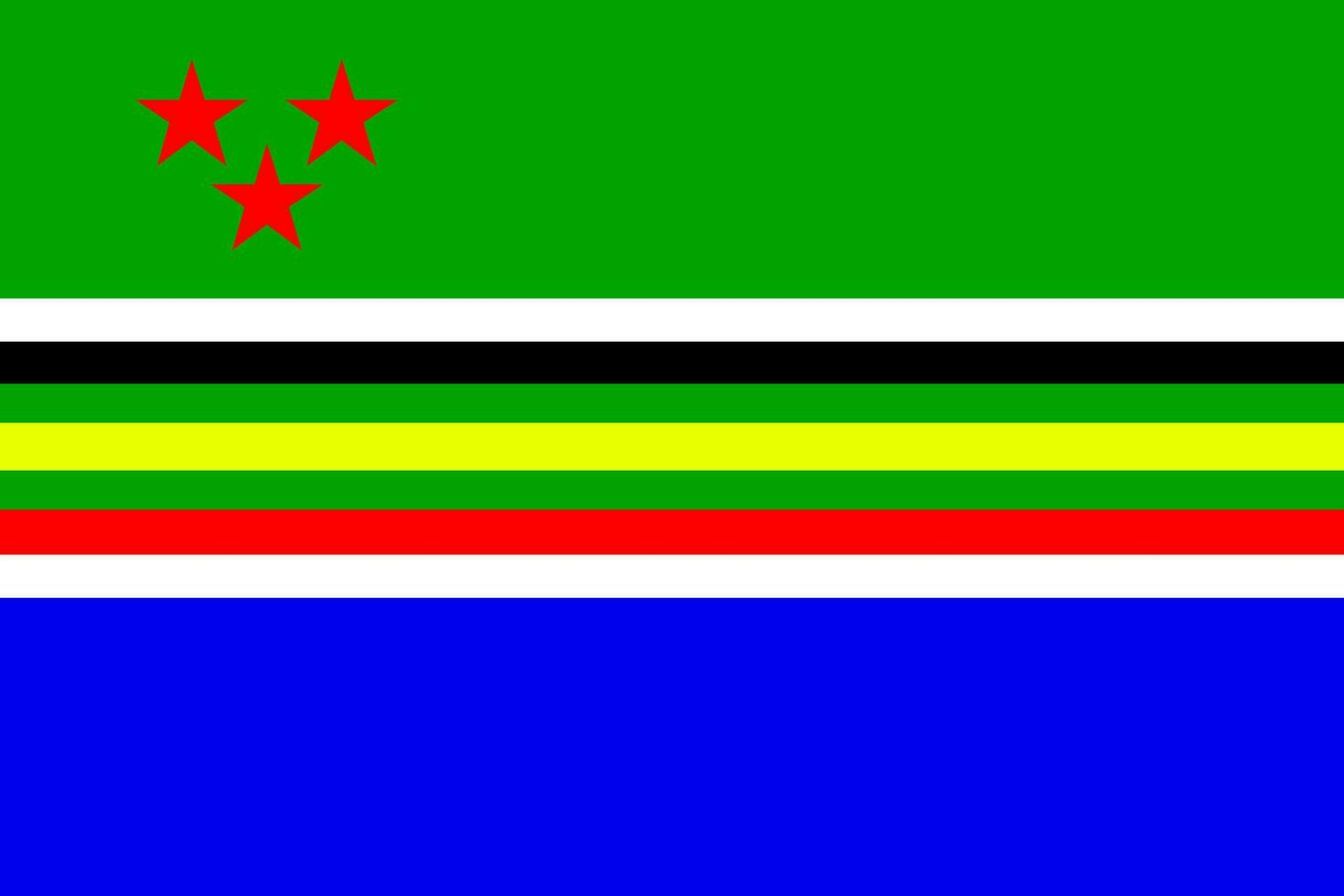 flagga av de före detta öst afrikansk hög provision vektor