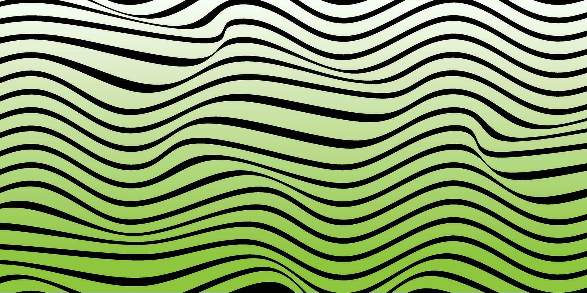 abstrakt gebogen wellig Linien Muster Vektor Illustration.