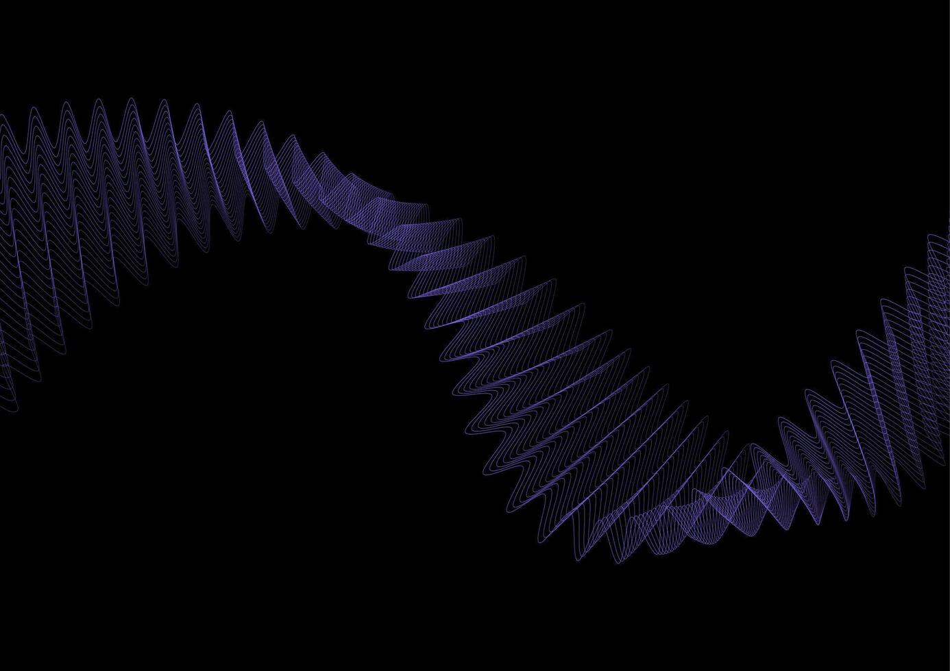 dunkel violett Zickzack- wellig Linien abstrakt futuristisch Hintergrund vektor