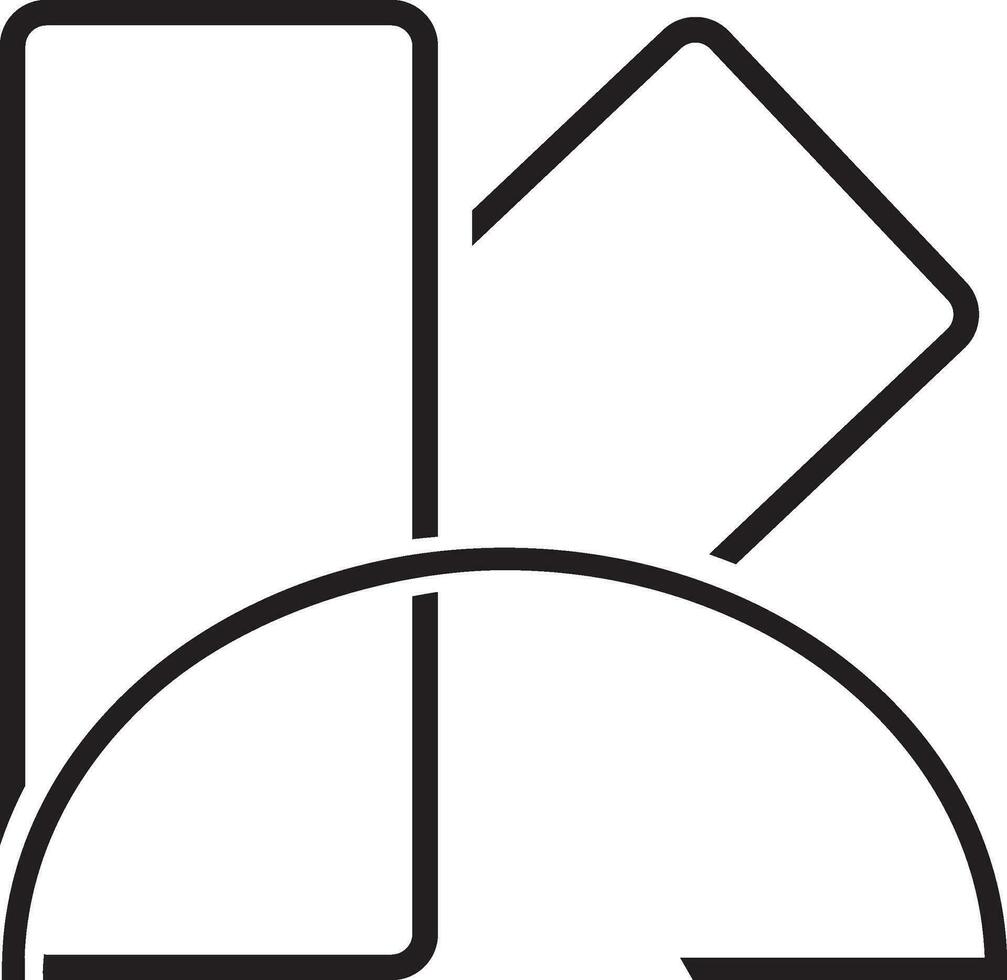 översikt första brev logotyp vektor element