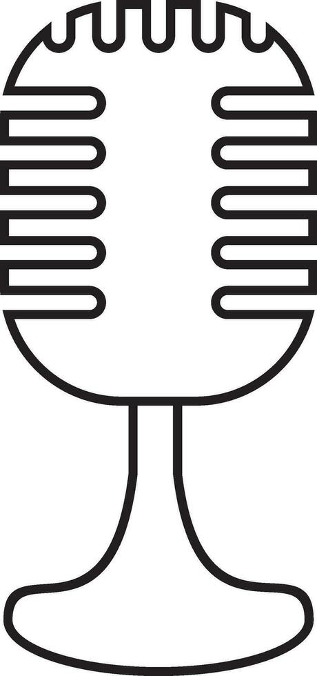 Podcast Mikrofon Symbol Vektor Element