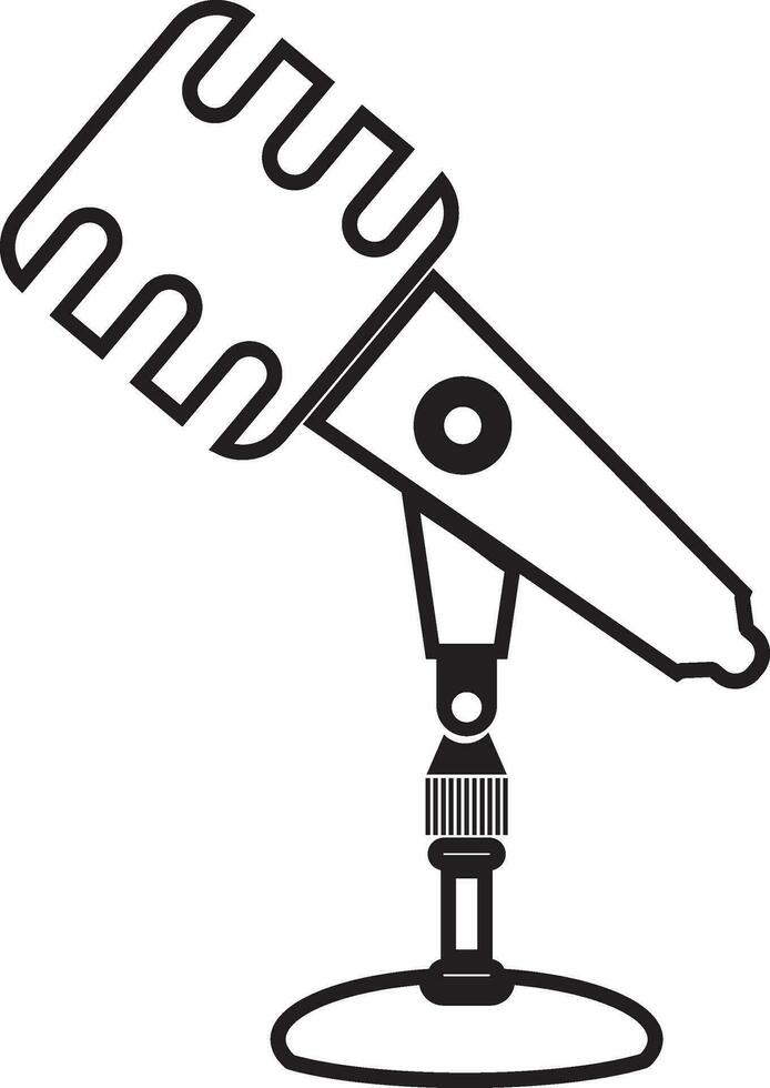Gliederung Podcast Mikrofon Symbol Vektor Element
