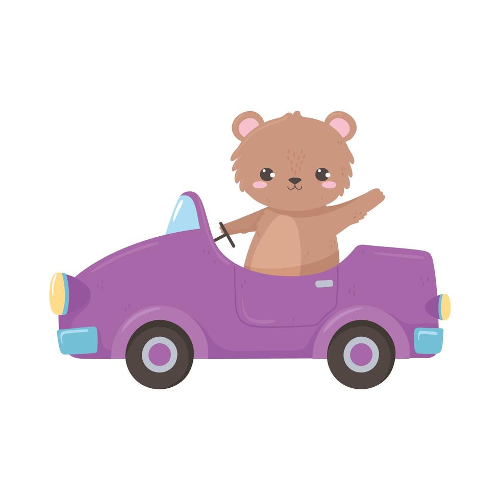 Teddybär Auto vektor