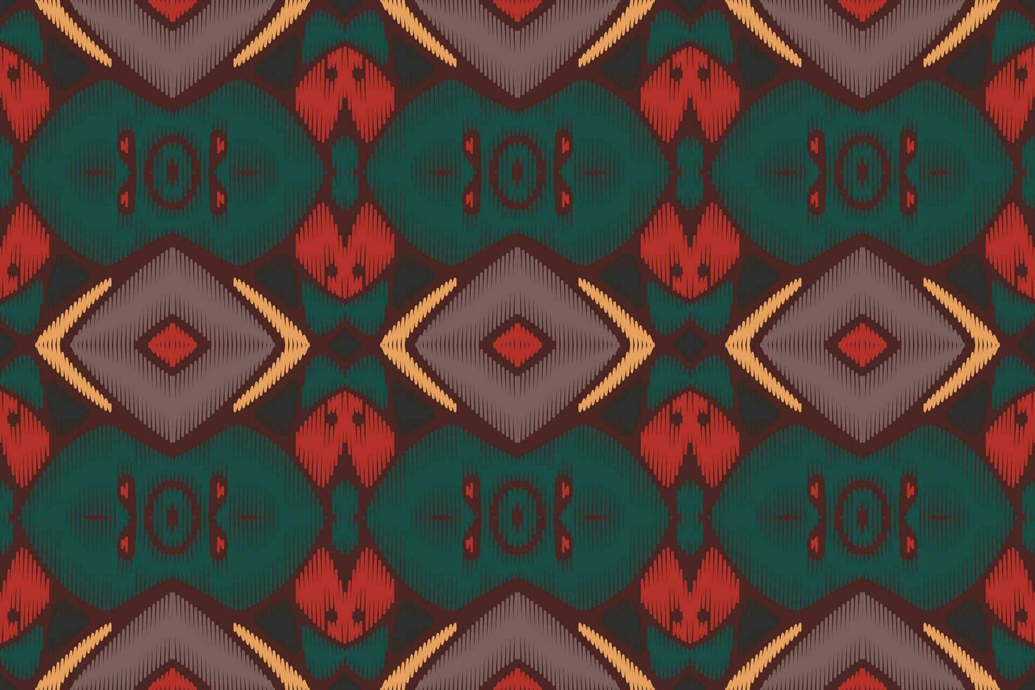 ikat-blumenpaisley-stickerei auf weißem hintergrund.geometrisches ethnisches orientalisches muster traditionell.aztekische stilabstrakte vektorillustration.design für textur,stoff,kleidung,verpackung,dekoration,sarong. vektor