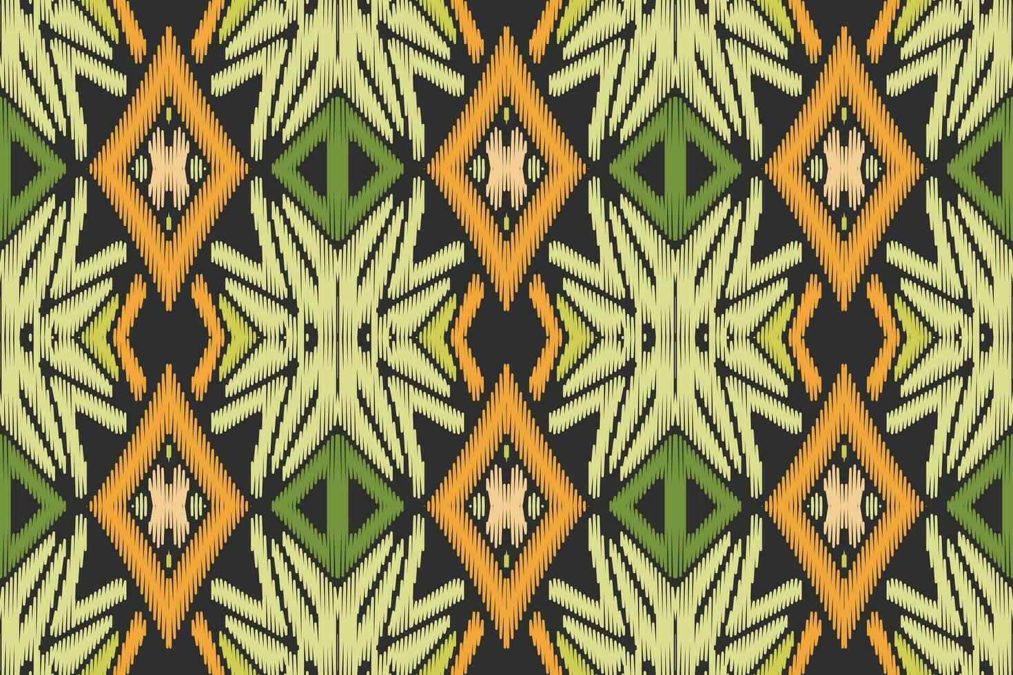 ikat blommig paisley broderi på vit bakgrund.geometrisk etnisk orientalisk mönster traditionell.aztec stil abstrakt vektor illustration.design för textur, tyg, kläder, inslagning, dekoration, sarong.