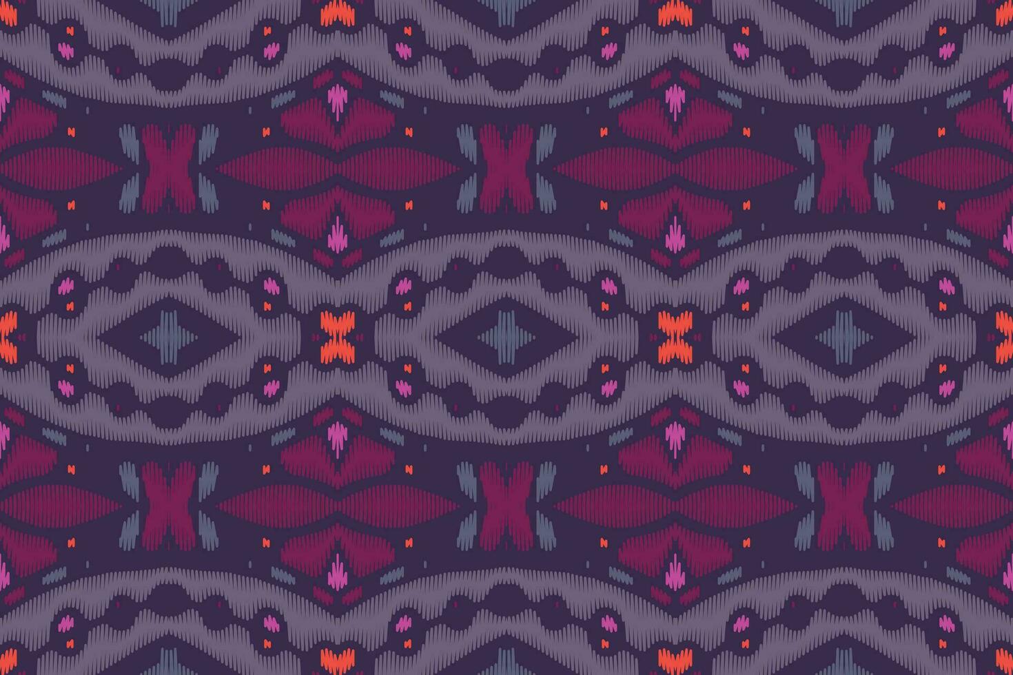 ikat blommig paisley broderi på vit bakgrund.geometrisk etnisk orientalisk mönster traditionell.aztec stil abstrakt vektor illustration.design för textur, tyg, kläder, inslagning, dekoration, sarong.