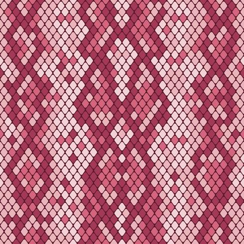 Schlangenhaut nahtlose Muster. Realistische Textur der Schlange oder einer anderen Reptilienhaut. Rosa Lila Farben. Vektor illustartion