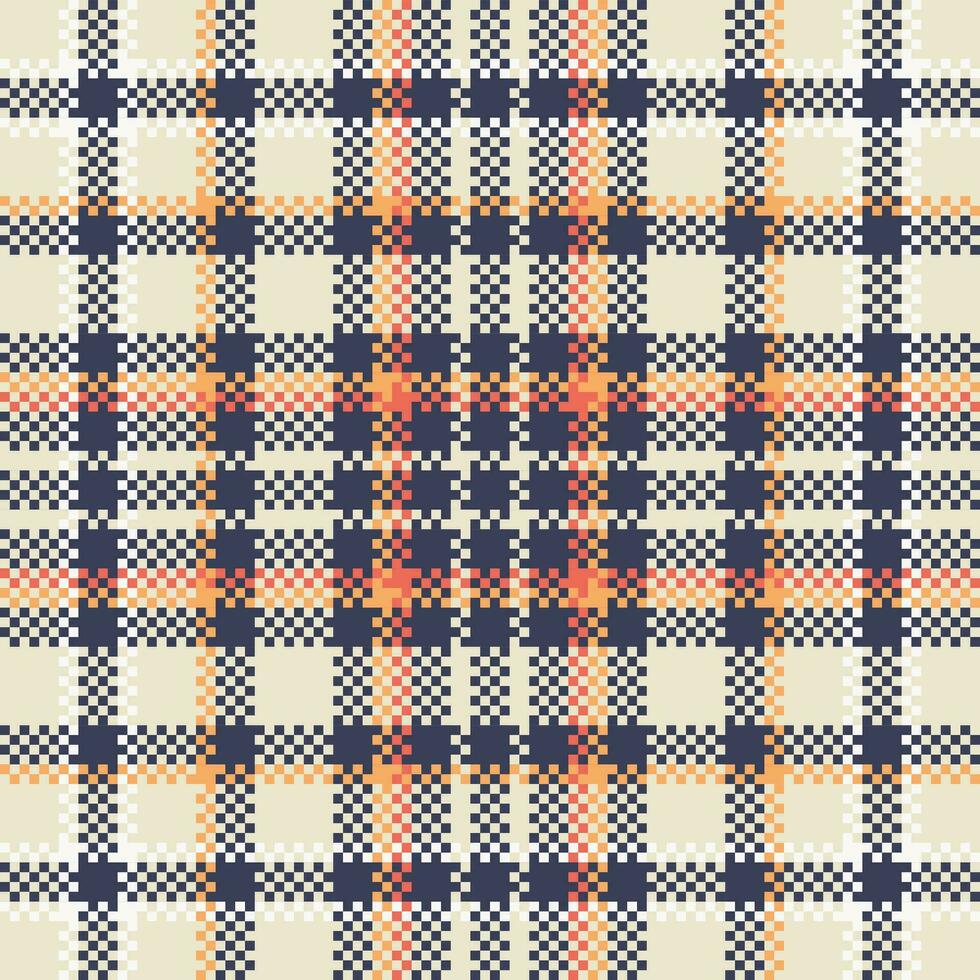 kariert Muster nahtlos. abstrakt prüfen Plaid Muster zum Schal, Kleid, Rock, andere modern Frühling Herbst Winter Mode Textil- Design. vektor