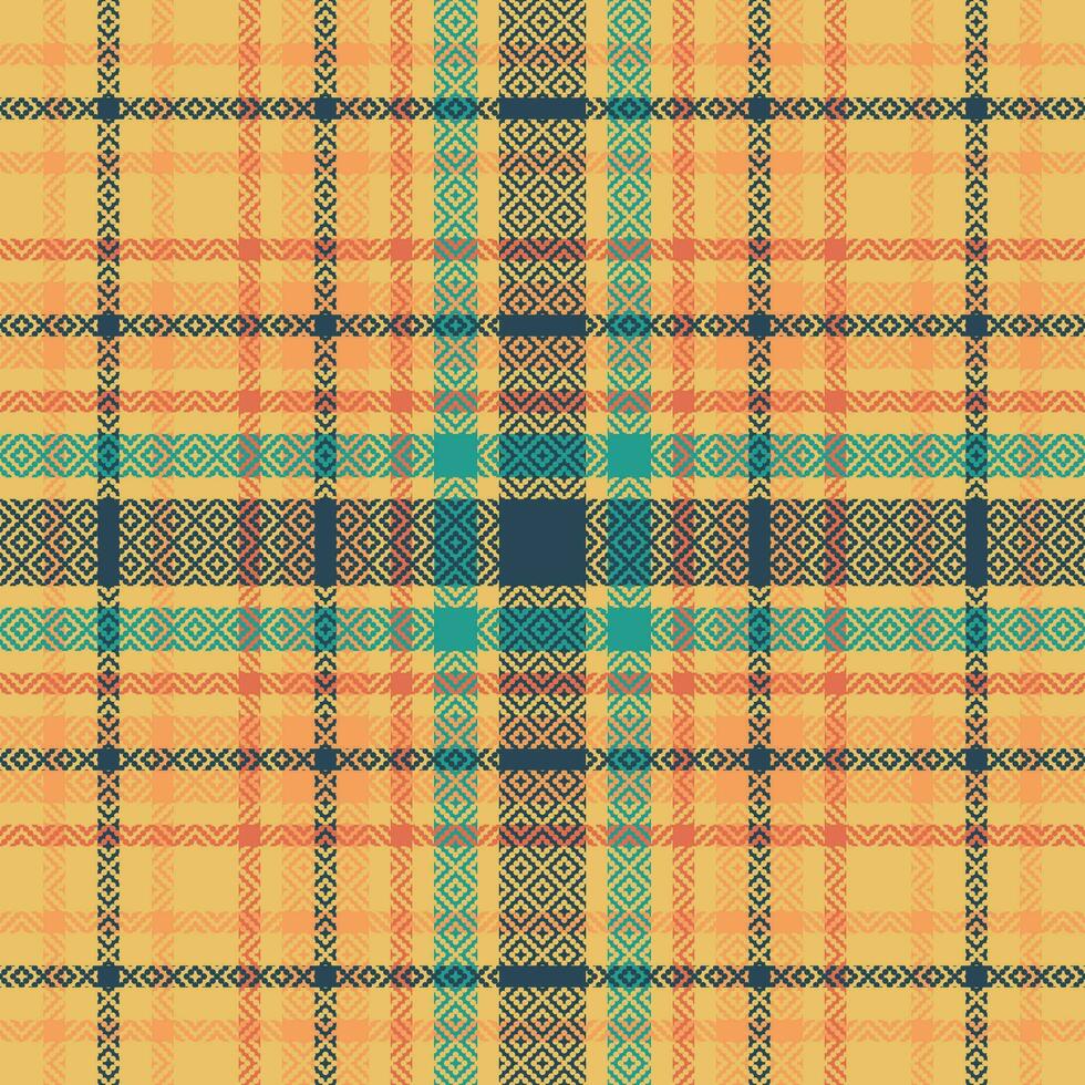 skott tartan pläd sömlös mönster, checkerboard mönster. traditionell skott vävd tyg. skogsarbetare skjorta flanell textil. mönster bricka swatch ingår. vektor