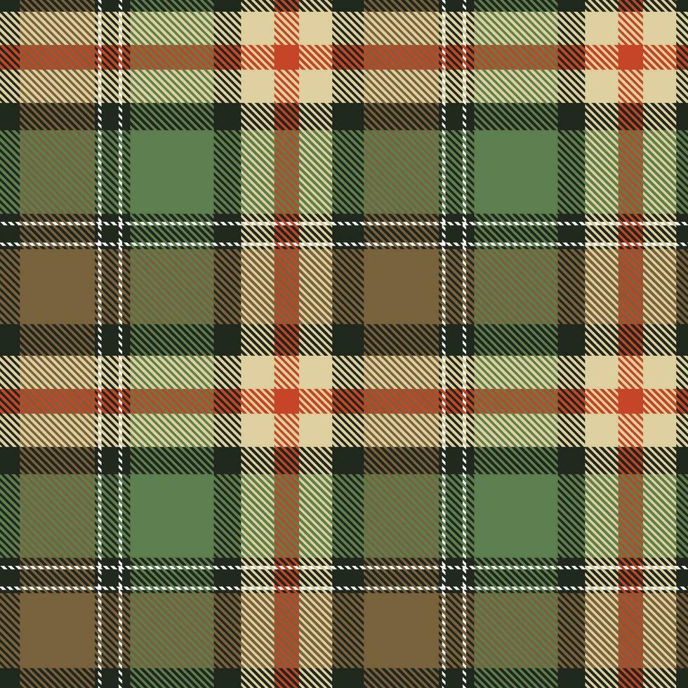 skott tartan pläd sömlös mönster, checker mönster. traditionell skott vävd tyg. skogsarbetare skjorta flanell textil. mönster bricka swatch ingår. vektor