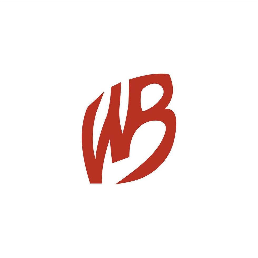 Initiale Brief wr Logo oder rw Logo Vektor Design Vorlage