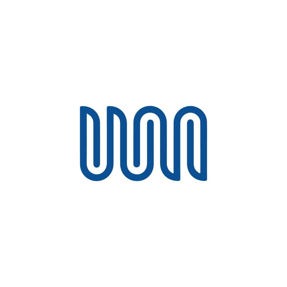Initiale Brief wm Logo oder mw Logo Vektor Design Vorlage