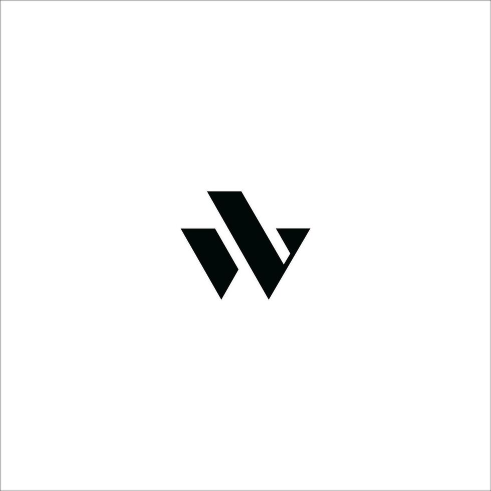 första brev wl logotyp eller lw logotyp vektor design mall