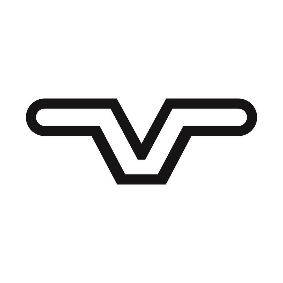 Initiale Brief vp Logo oder pv Logo Vektor Design Vorlage