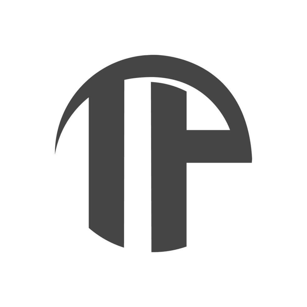kreativ abstrakt Brief pt Logo Design. verknüpft Brief tp Logo Design. vektor